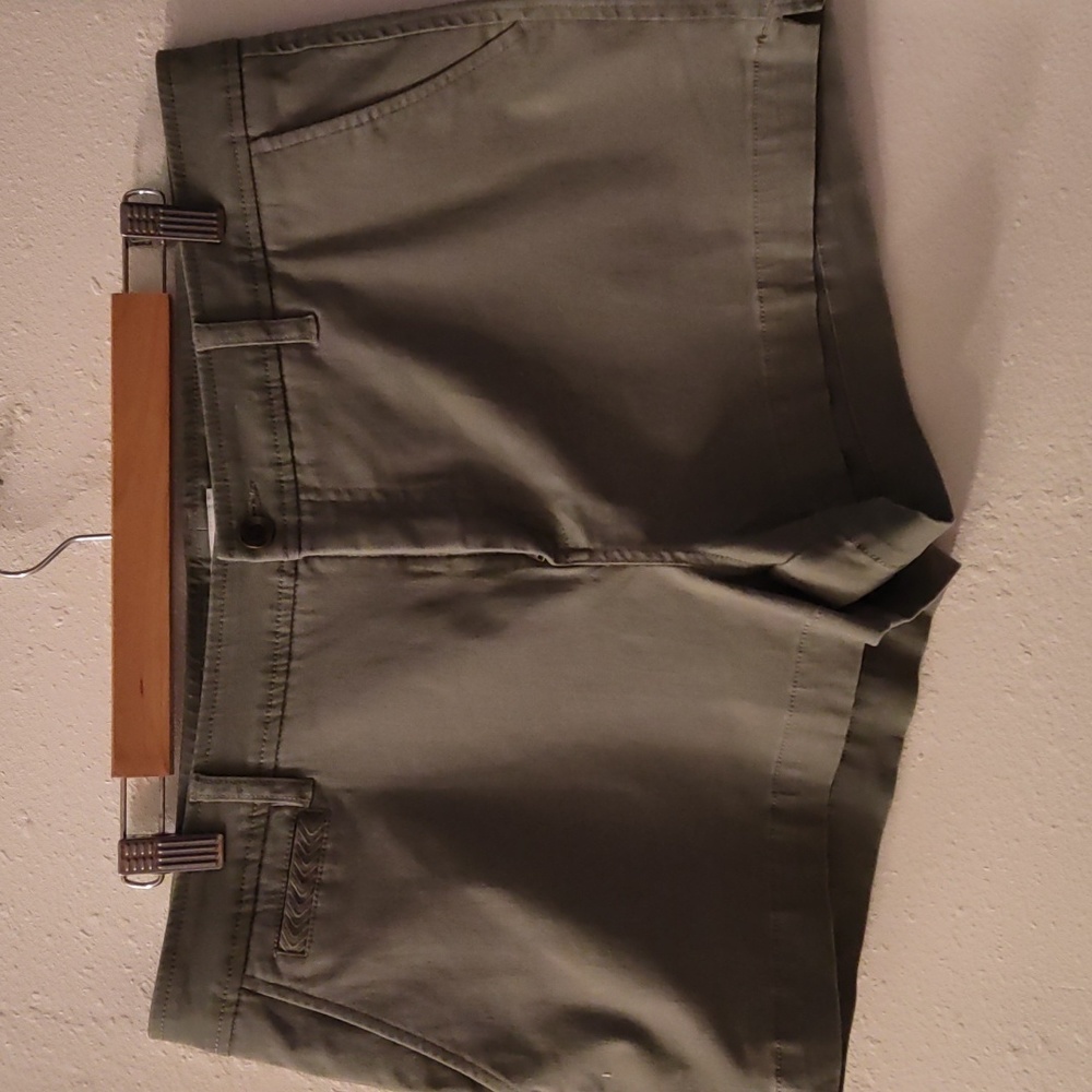 Market & Spruce Chino Plus Size Shorts, Olive, 14